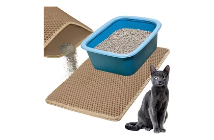 Macska WC aláfólia, amely megakadályozza a szennyeződéseket 60 x 45 cm – bézs