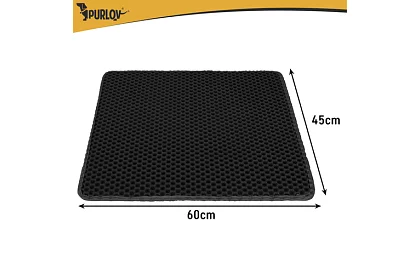 Macska WC aláfólia, amely megakadályozza a szennyeződéseket 60 x 45 cm – fekete