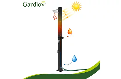 Napfényes kerti zuhany 35 Liter + tartozékok