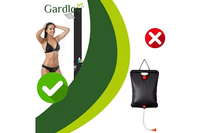 Napfényes kerti zuhany 35 Liter + tartozékok