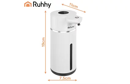 Érintés nélküli automatikus LCD szappanadagoló 420 ml - fehér