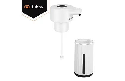 Érintés nélküli automatikus LCD szappanadagoló 420 ml - fehér