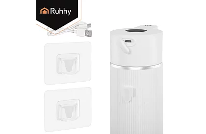 Érintés nélküli automatikus LCD szappanadagoló 420 ml - fehér