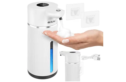 Érintés nélküli automatikus LCD szappanadagoló 420 ml - fehér