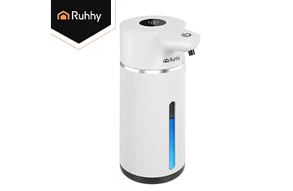 Érintés nélküli automatikus LCD szappanadagoló 420 ml - fehér