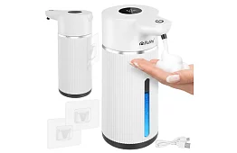 Érintés nélküli automatikus LCD szappanadagoló 420 ml - fehér