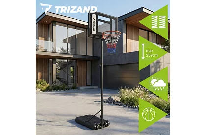 Kosárlabda gyűrű 150-259 cm + labda - állítható, szabadon álló