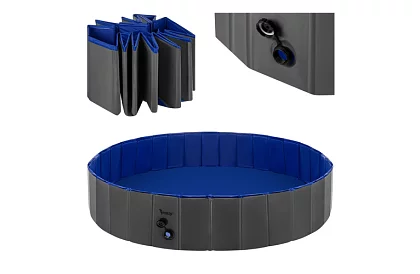 Összecsukható kutyamedence 600 l - 160 x 30 cm