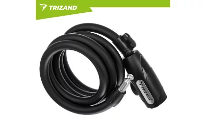 Acél kerékzár 150 cm, 12 mm vastag kötél