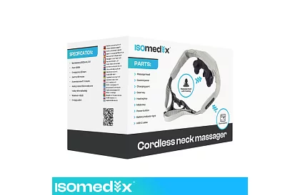 Vezeték nélküli nyakmasszírozó készülék fűtéssel - Shiatsu 22,2 W