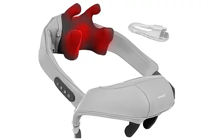 Vezeték nélküli nyakmasszírozó készülék fűtéssel - Shiatsu 22,2 W