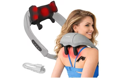 Vezeték nélküli nyakmasszírozó készülék fűtéssel - Shiatsu 22,2 W