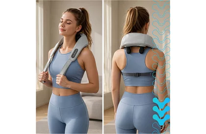 Vezeték nélküli nyakmasszírozó készülék fűtéssel - Shiatsu 22,2 W