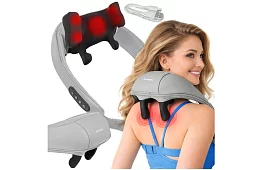 Vezeték nélküli nyakmasszírozó készülék fűtéssel - Shiatsu 22,2 W