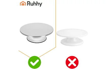 Forgatható fém állvány - tortatál 30 cm