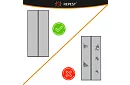 Magnetikus háló ajtóra 100 x 210 cm - fekete szúnyogháló ajtóra