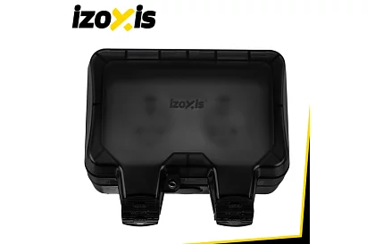 Vízálló kültéri dupla aljzat fedéllel - IP66, 230V, 16A