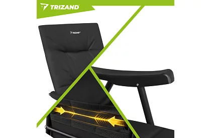 Összecsukható kemping szék karfával -  2 darab