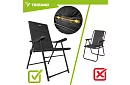 Összecsukható kemping szék karfával -  2 darab