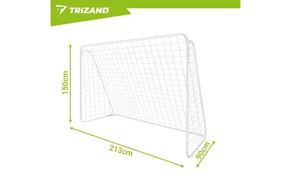 Fém futballkapu 213x150x90 cm