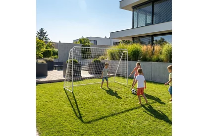 Fém futballkapu 213x150x90 cm