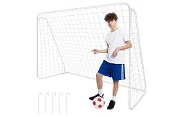 Fém futballkapu 213x150x90 cm