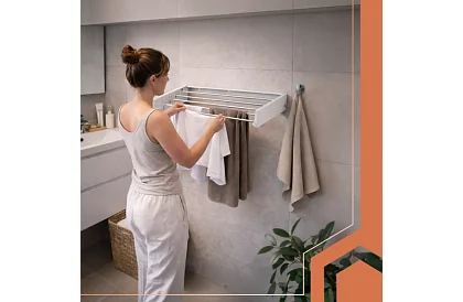 Fali függőleges ruhaszárító 80 cm