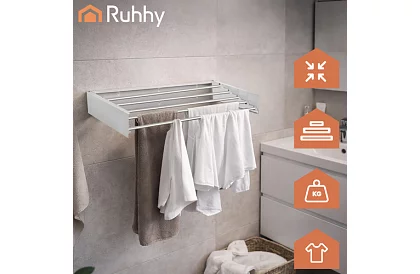 Fali függőleges ruhaszárító 80 cm