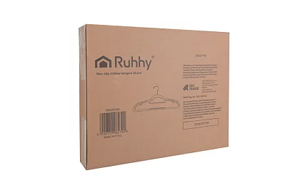 Csúszásgátló szürke ruhafogók 20 db