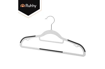 Csúszásgátló szürke ruhafogók 20 db