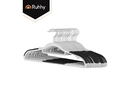 Csúszásgátló szürke ruhafogók 20 db