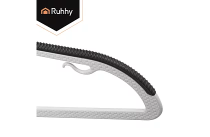 Csúszásgátló szürke ruhafogók 20 db