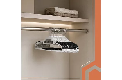 Csúszásgátló szürke ruhafogók 20 db