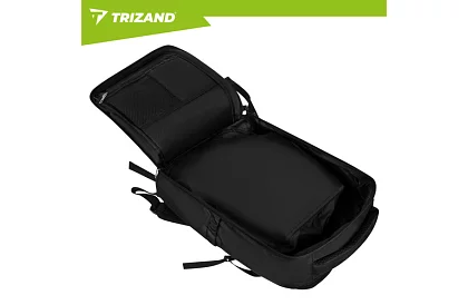 Utazási kézipoggyász 40 × 20 × 25 cm – fekete hátizsák USB-vel