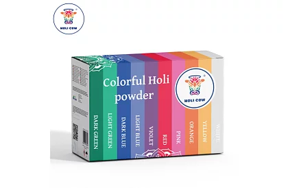 Színes porok készlete Holi Powder 10×100 g