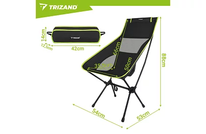 Horgász összecsukható könnyű szék 41 × 52 × 86 cm