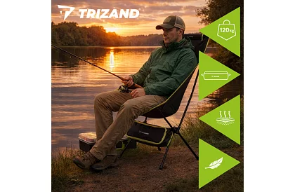 Horgász összecsukható könnyű szék 41 × 52 × 86 cm