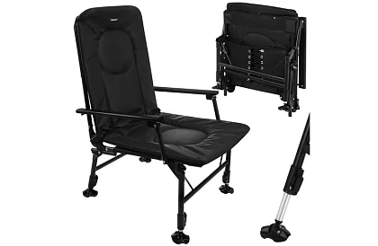 Horgász összecsukható állítható szék karfákkal