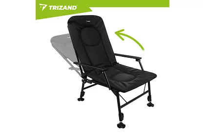 Horgász összecsukható állítható szék karfákkal