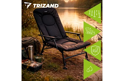 Horgász összecsukható állítható szék karfákkal