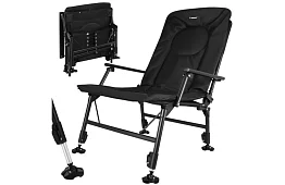 Horgász összecsukható állítható szék karfákkal