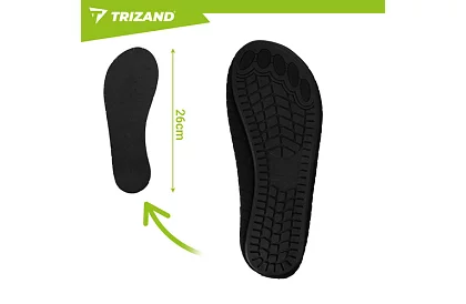 Vízicipő – csúszásgátló, gyorsan száradó – fekete, 42-es méret