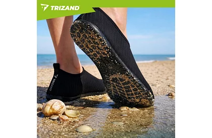 Vízbe való cipők – csúszásgátló, gyorsan száradó – fekete, 44-es méret