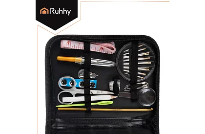 Varrás készlet 129 elemmel – utazási varrókészlet