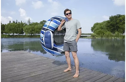 Felfújható gyűrű háttámlával – átmérő 135 cm, B43116