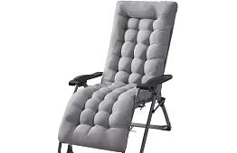 Töltött párna kerti székekhez 173 × 50 × 5 cm – szürke