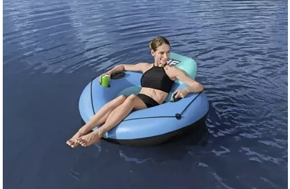 Felfújható gyűrű háttámlával és italtartóval – B43108