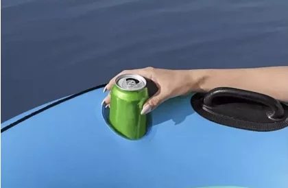 Felfújható gyűrű háttámlával és italtartóval – B43108