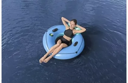 Felfújható gyűrű háttámlával és italtartóval – B43108