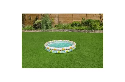 Felfújható medence 3 az 1-ben + gyűrű és labda – B51124